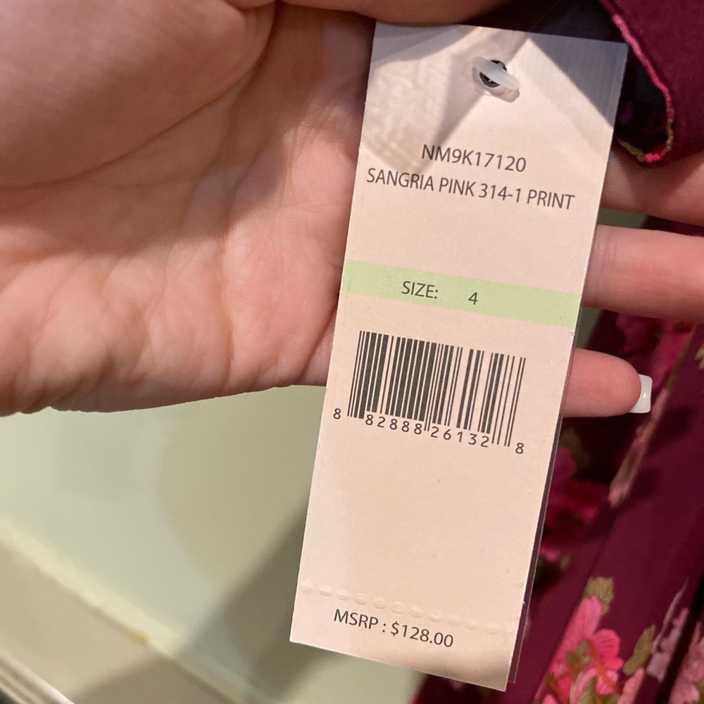 Nanette Lepore Printed Crepe Chiffon Dress NWT - Picture 2 of 5